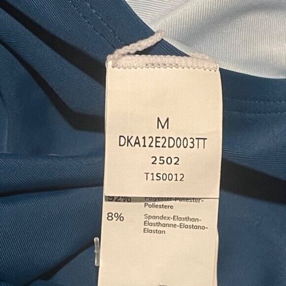 Cupshe Maternity One-Piece Swimsuit Medium Blue V-Neck Ruched Tummy Support - Picture 5 of 10